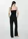 Top Angelina Negro Talla S Mujer Mango