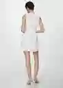 Vestido Roli Offwhite Talla 18 Mujer Mango