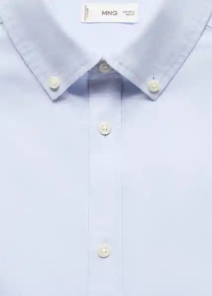 Camisa Oxford6 Niños Celeste Talla 21 Mango