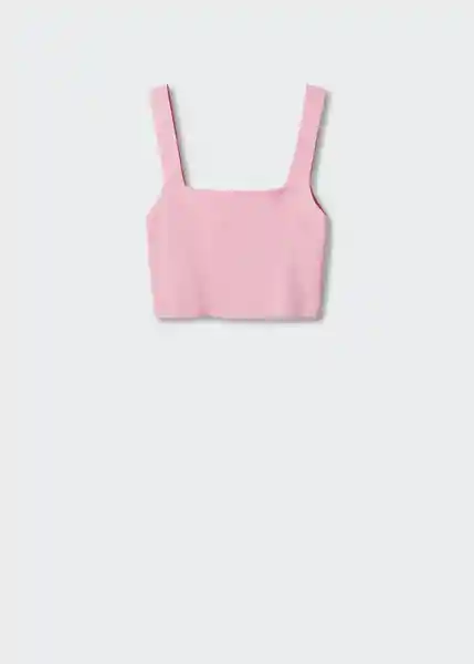 Top Rose Rosa Pastel Talla L Mujer Mango