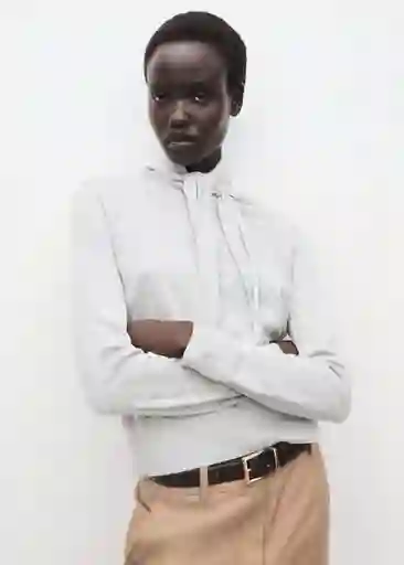 Jersey Amaio Gris Talla M Mujer Mango