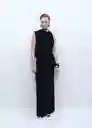 Vestido Enya Negro Talla M Mujer Mango