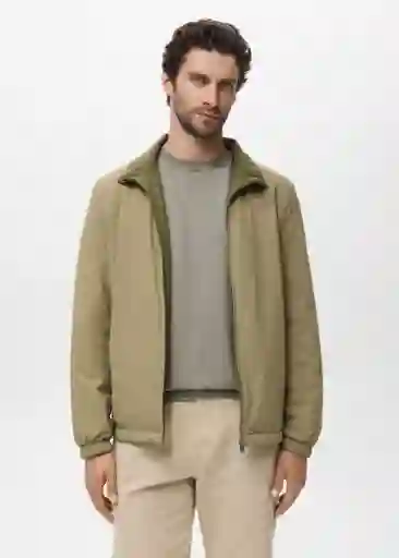 Chaqueta Nada Beige Talla M Hombre Mango