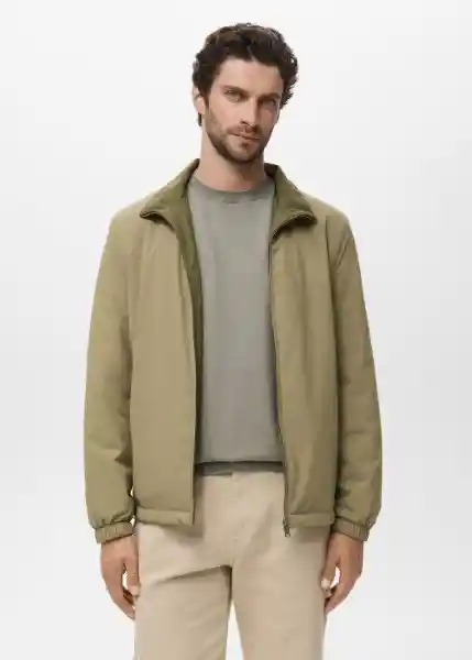 Chaqueta Nada Beige Talla M Hombre Mango
