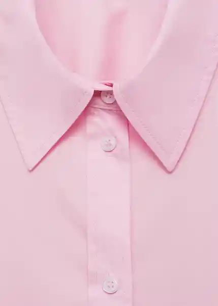 Camisa Double Rosa Talla L Mujer Mango