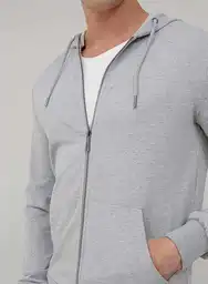 Punto Blanco Chaqueta Con Capucha Aoma Estampado Gris Talla S