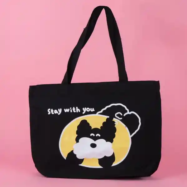 Bolso de Compras Negro Serie Miniso