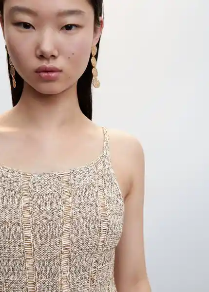 Vestido Flavita Gris Claro Vigoré Talla S Mujer Mango