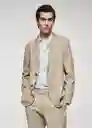 Blazer Americana Delave Beige Talla 52 Hombre Mango
