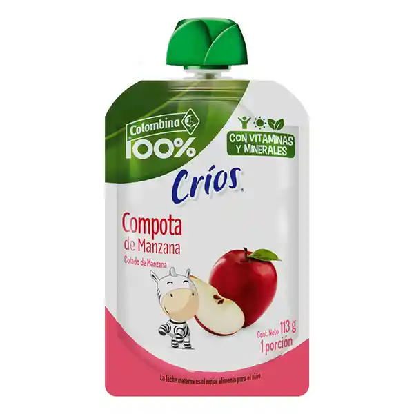 Crios Compota de Manzana sin Azúcar