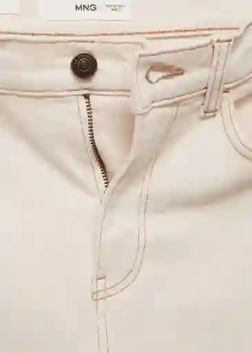 Jean Newmom Off White Talla 32 Mujer Mango