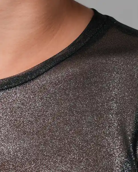 Camiseta Mujer Negro Talla M 209G101_NEG194007 Rifle