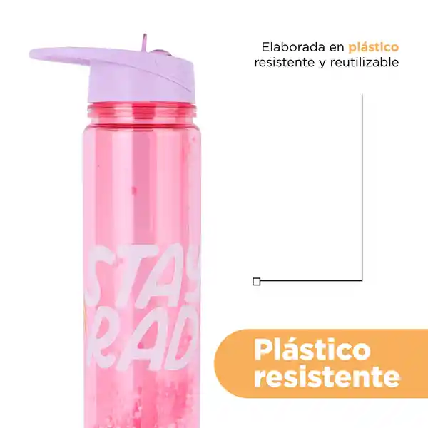 Vaso Plástico Doble Pared de Letra 500 mL Miniso