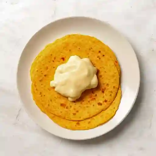 Arepa de Chocolo con Cuajada