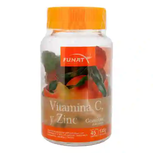 Funat Goma de Gelatina con Vitamina C + Zinc
