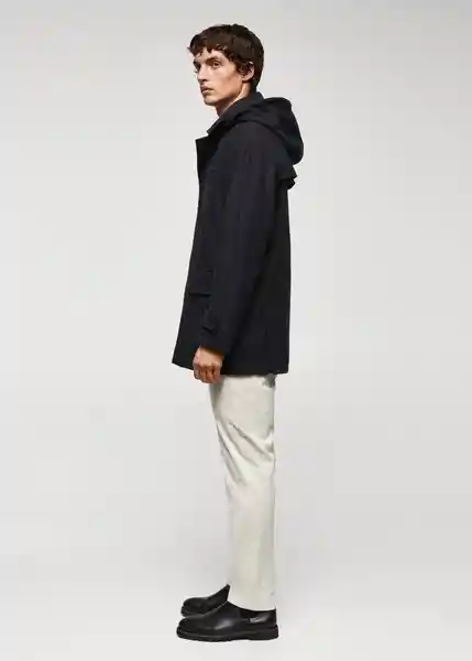 Abrigo Medina Antracita Talla XL Hombre Mango