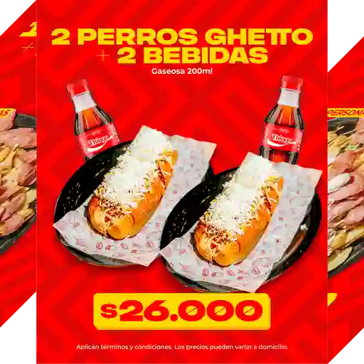 Combo 2 perros ghetto