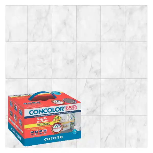 Corona Adhesivo Sellador Concolor Junta Estrecha Blanco