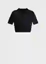 Jersey Paula Negro Talla M Mujer Mango