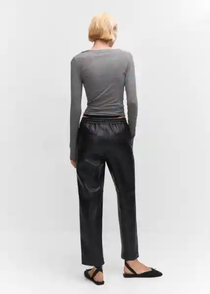 Pantalón Apple Negro Talla 24 Mujer Mango