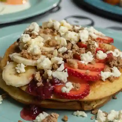 Pancakes de Choclo y Fruta
