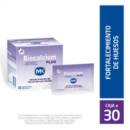 Biocalcium Plus MK Efervescente Calcio con Vitamina D y 5 Minerales