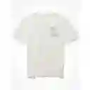 Camiseta Hombre Blanco Talla Large American Eagle