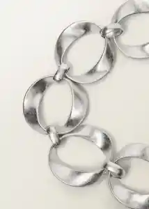 Cinturón Seli Plata Talla M Mujer Mango