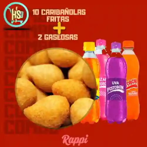 Combo caribañolas más gaseosa