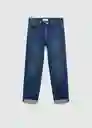 Jean Regular Tejano Oscuro Talla 11 Niños Mango