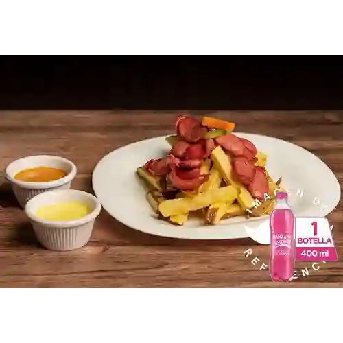 Combo Choripapa + Postobón Manzana 400 ml