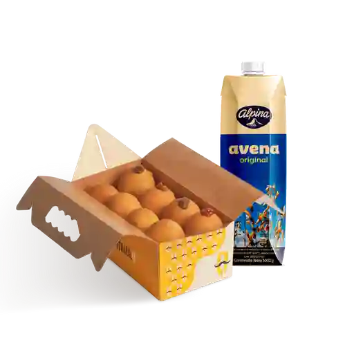 Caja x 8 con litro de avena