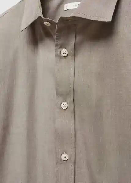 Camisa Capri Khaki Talla XL Hombre Mango