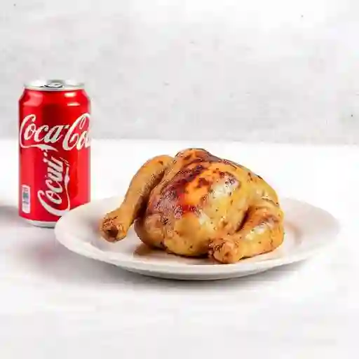 Combo 1/4 Pollo + 1 Coca Cola Mini