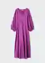 Vestido Laia-A Violeta Talla M Mujer Mango