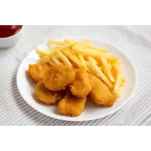 Nuggets y Papas Fritas