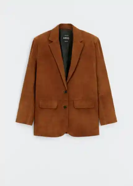 Blazer Americana Nobu Camel Talla M Mujer Mango