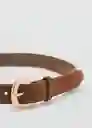Cinturón Karina Marron Talla S Mujer Mango