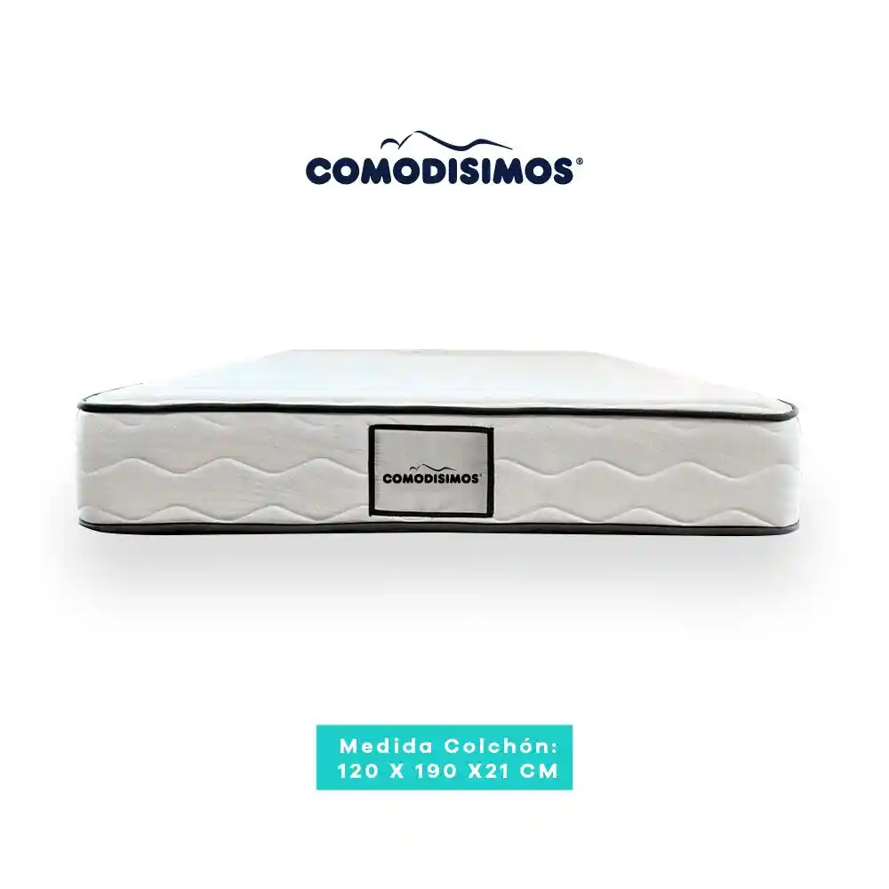 Colchón Comodisimos Semidoble (120 X 190 Cm) Access Classic Foam Espumado Firme
