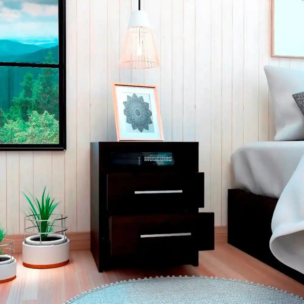 Mesa de Noche Eter Wengue Rta Design Mlw 3940