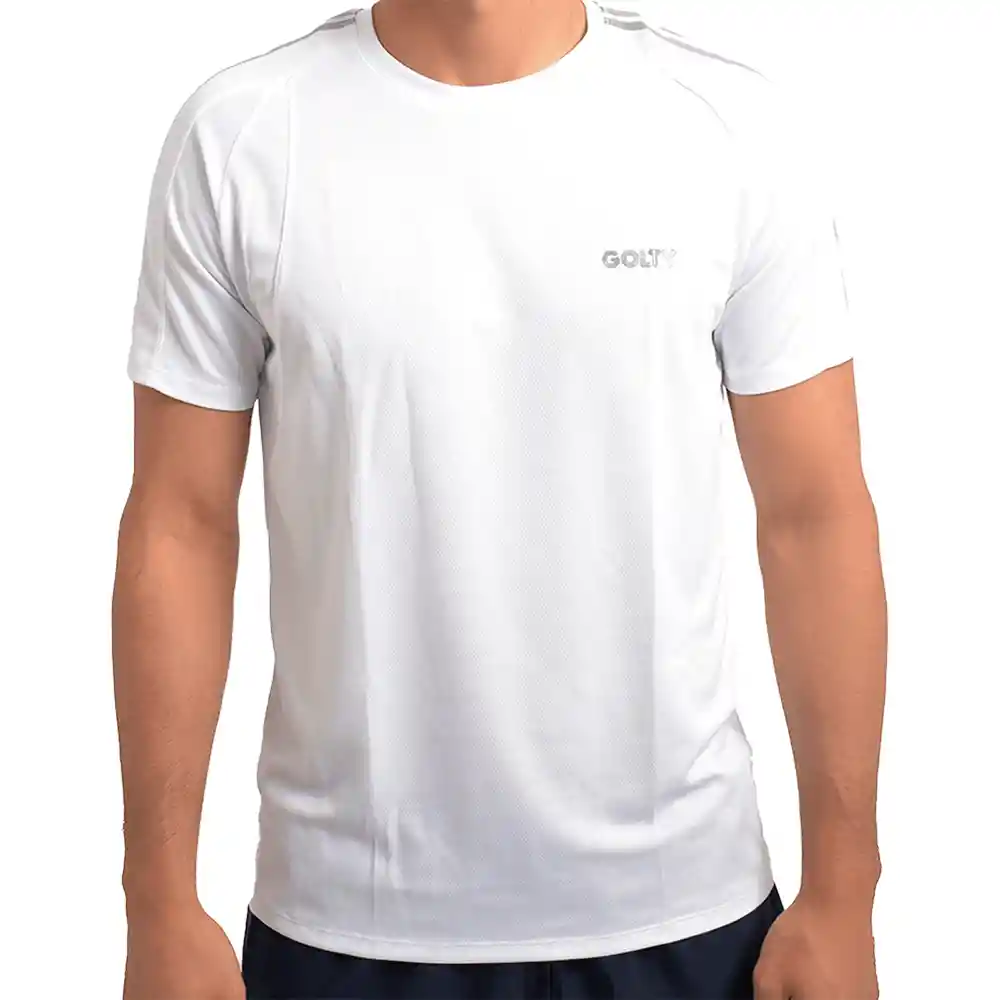 Camiseta Dry Active Rayas Blanco Golty