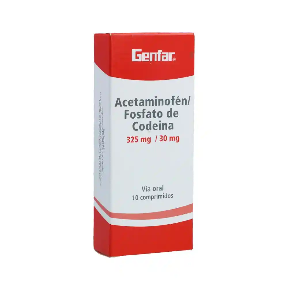Acetaminofen+codeina (325+30)mg Tab Caj X 10