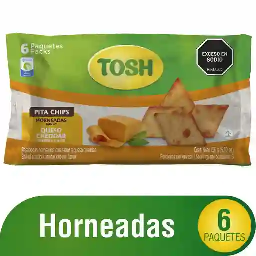 Tosh Pasabocas Pita Chips Queso