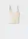 Top Joan Beige Talla S Mujer Mango