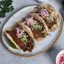 3 Tacos de Machaca de Res