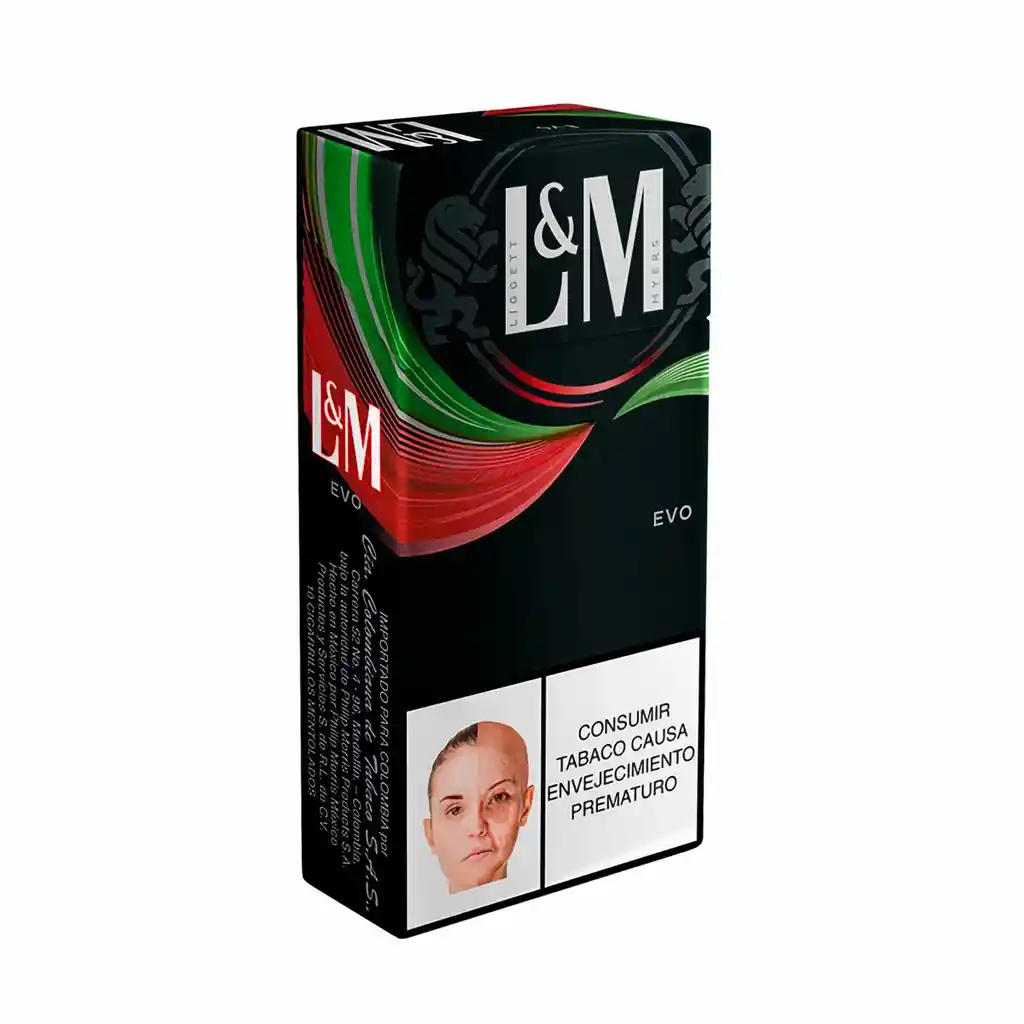L&M Cigarrillo Evo Verde Rojo