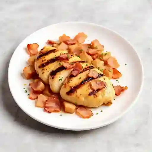 Porcion de Pollo Parrillado con Tocineta