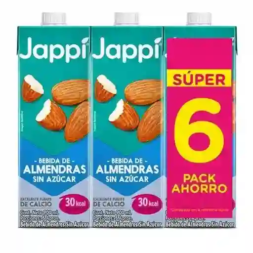 Jappi Bebida de Almendra Tetra Sin Azúcar