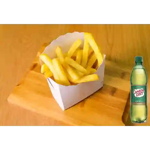 Combo Papas a la Francesa +Canada Dry Ginger Ale 400ml