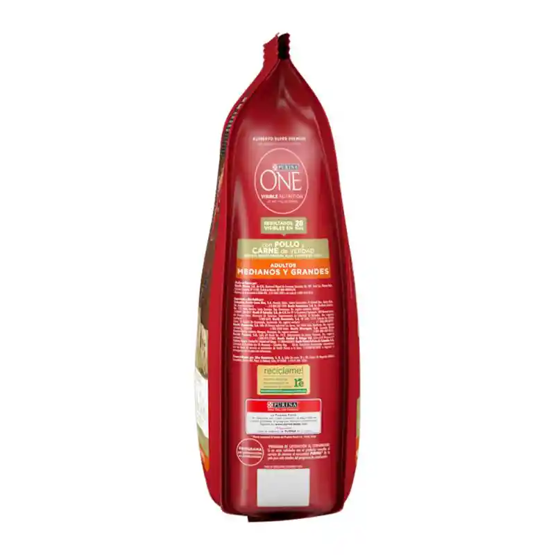 Comida para perro Purina One adultos medianos y grandes pollo y carne X 3,5kg